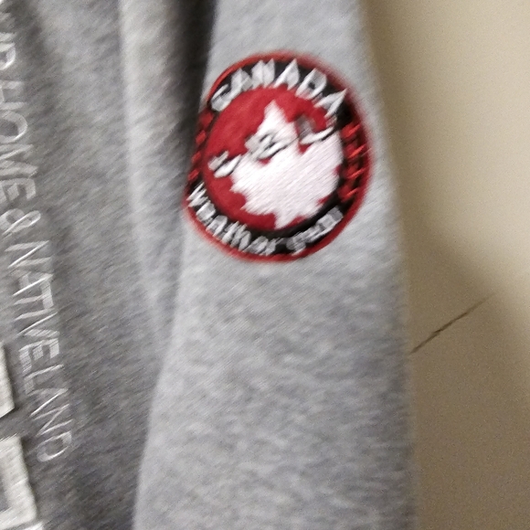 Canada Weather Gear Gray Fleece Lined Hooded Lightweight Jacket - Picture 9 of 13